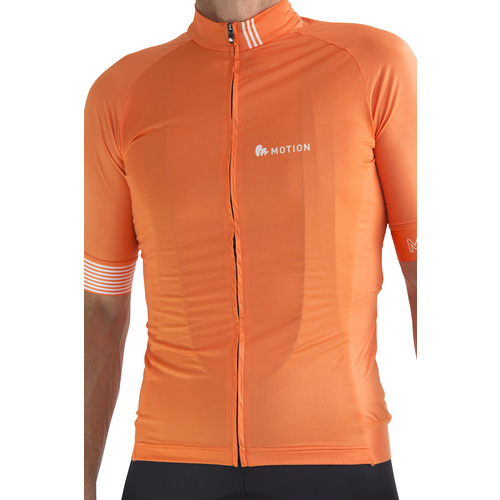 orange cycling jersey