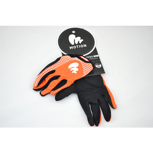 Motion Gloves (Race) Full Fingered (Men) [Size: XXL] [Colour: Orange]