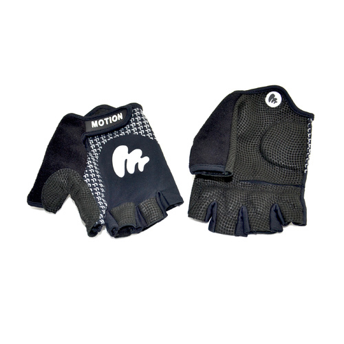 Motion Gloves (Race) Half Fingered (Men) [Colour: Black] [Size: XXL]